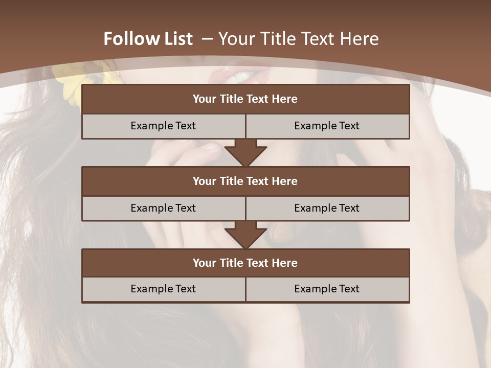 Hair Natural Stylish PowerPoint Template