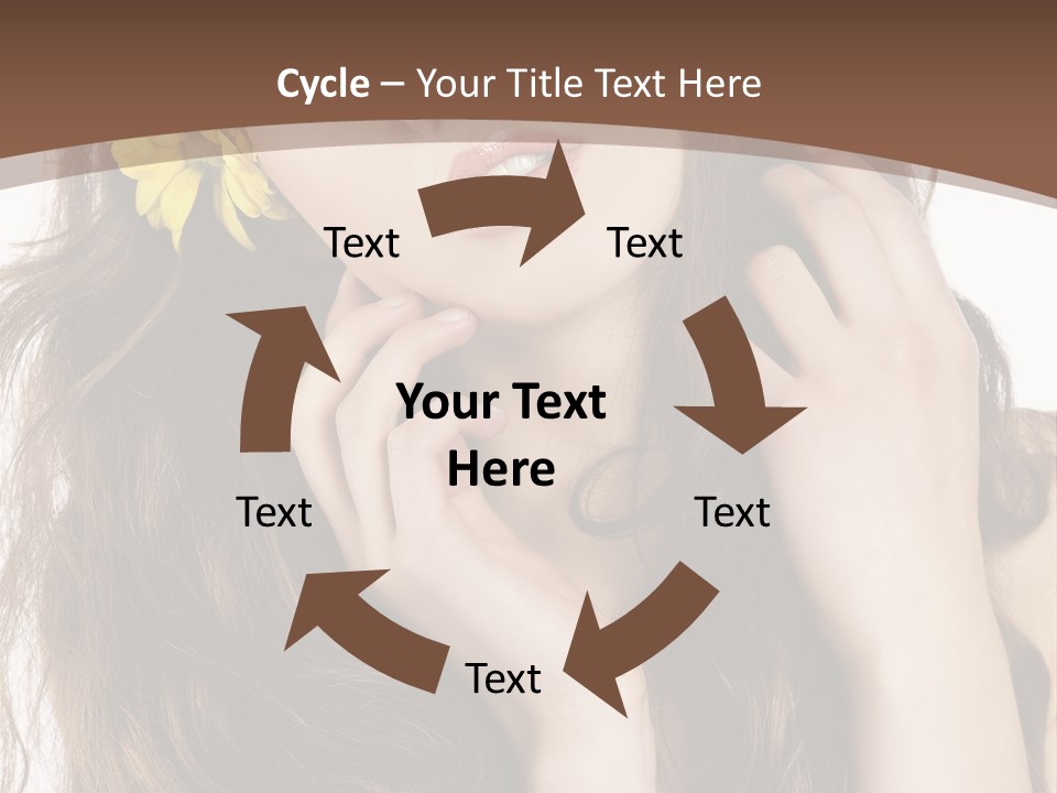 Hair Natural Stylish PowerPoint Template