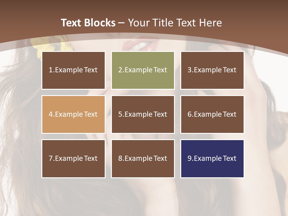 Hair Natural Stylish PowerPoint Template