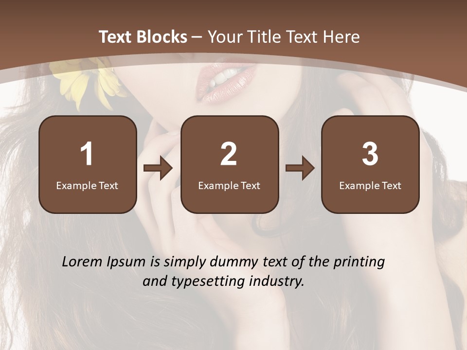 Hair Natural Stylish PowerPoint Template