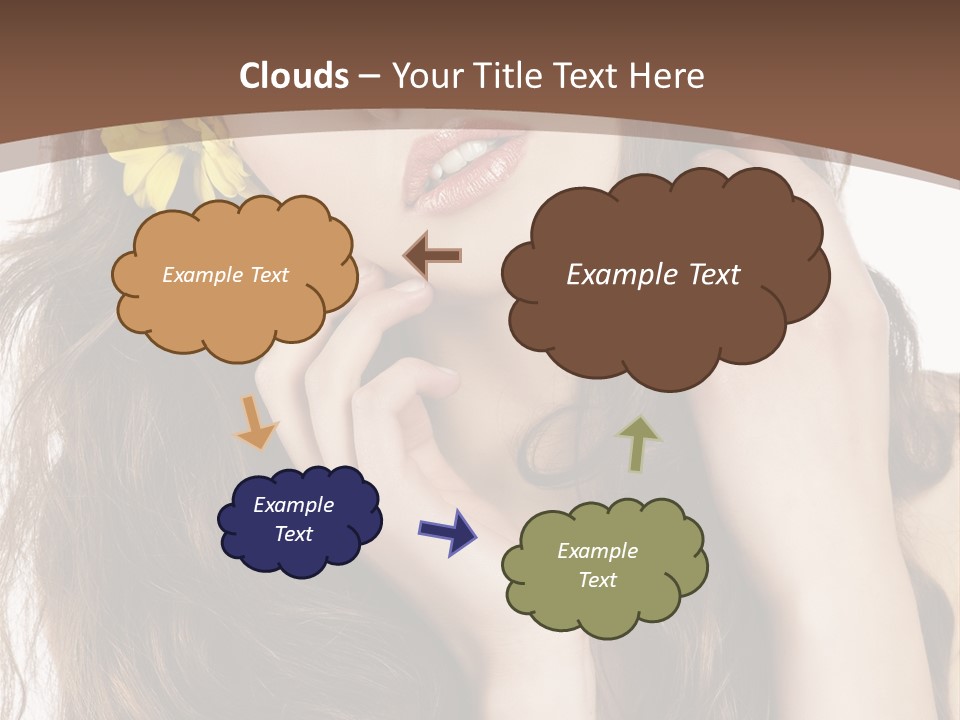 Hair Natural Stylish PowerPoint Template