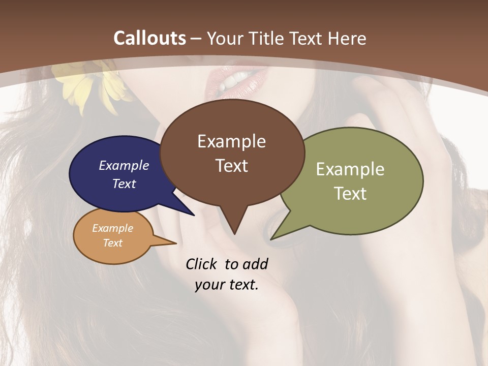 Hair Natural Stylish PowerPoint Template