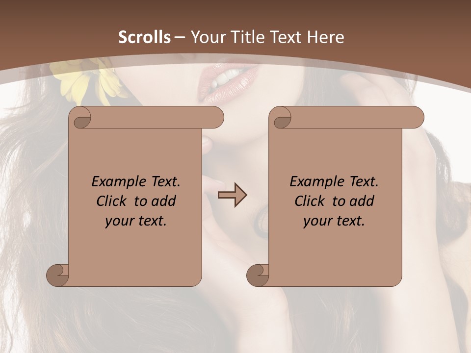 Hair Natural Stylish PowerPoint Template