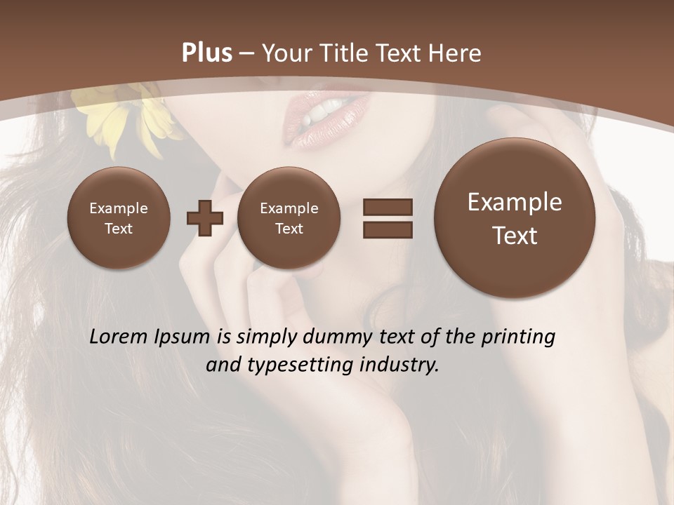 Hair Natural Stylish PowerPoint Template