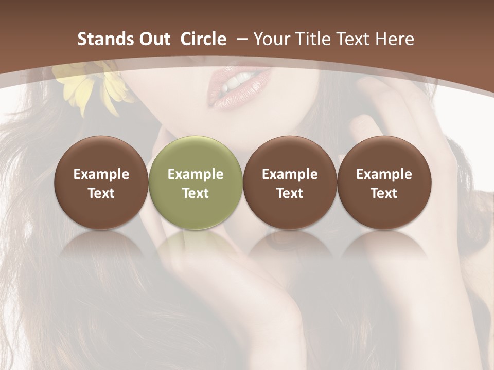 Hair Natural Stylish PowerPoint Template