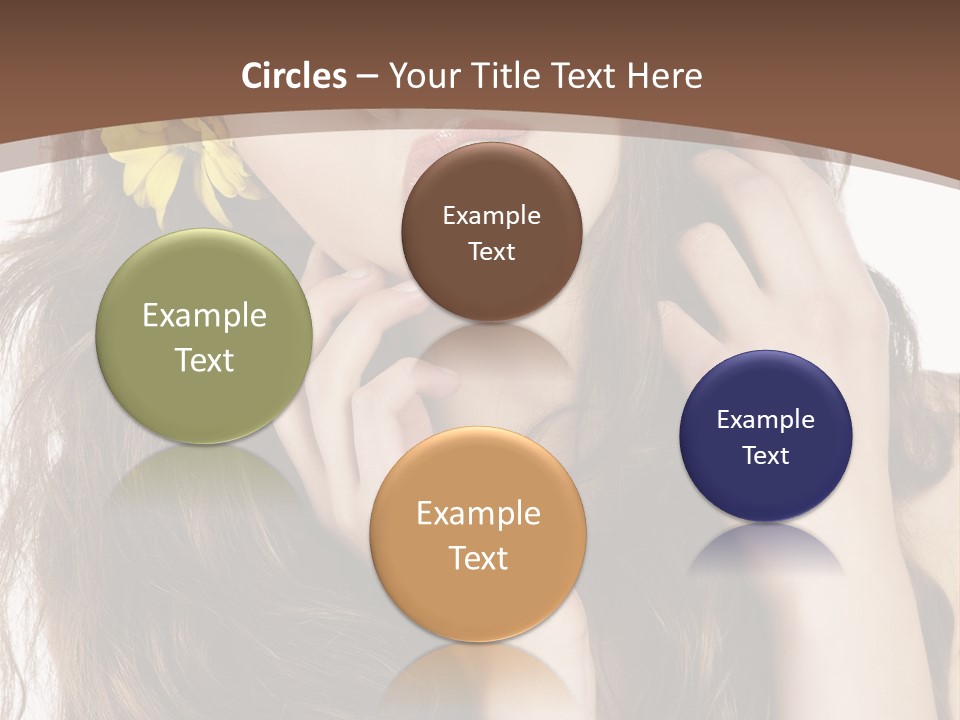 Hair Natural Stylish PowerPoint Template