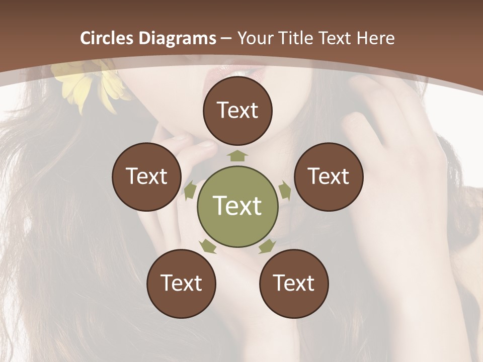 Hair Natural Stylish PowerPoint Template