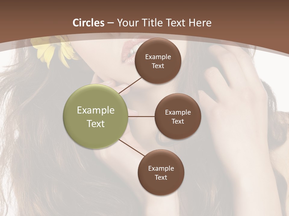 Hair Natural Stylish PowerPoint Template