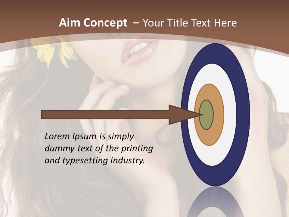 Hair Natural Stylish PowerPoint Template