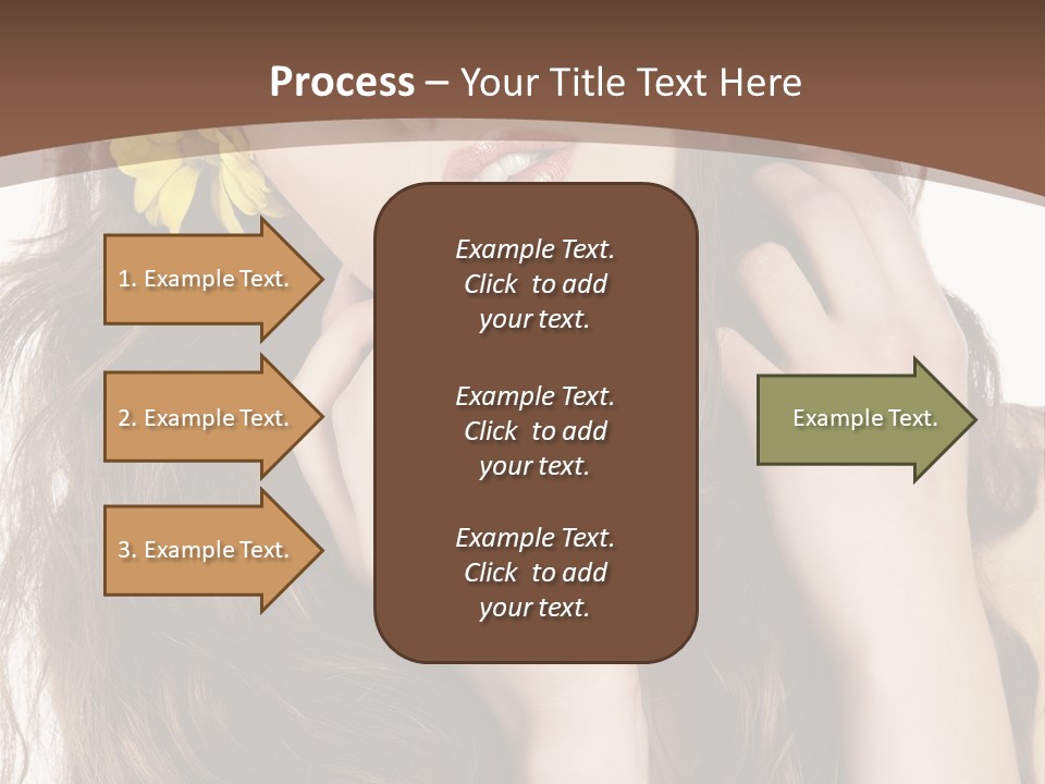 Hair Natural Stylish PowerPoint Template