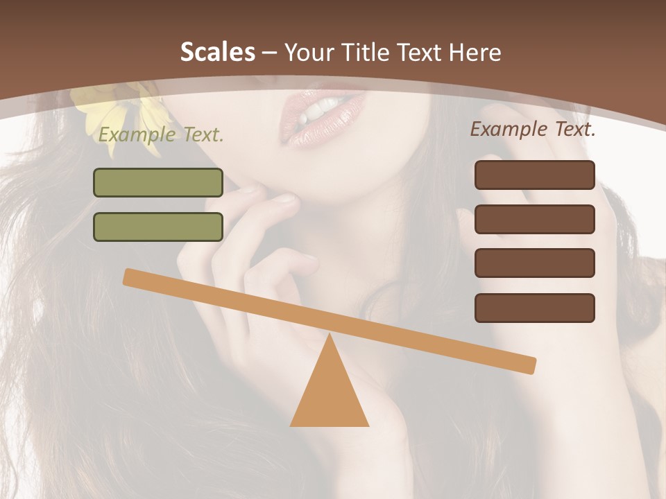 Hair Natural Stylish PowerPoint Template