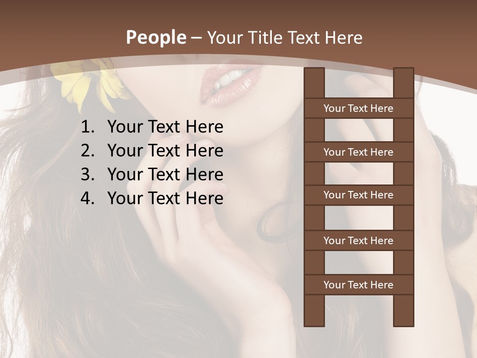 Hair Natural Stylish PowerPoint Template
