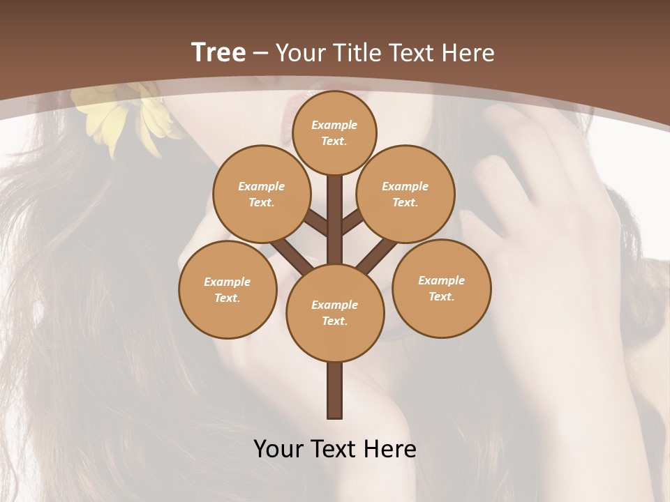 Hair Natural Stylish PowerPoint Template