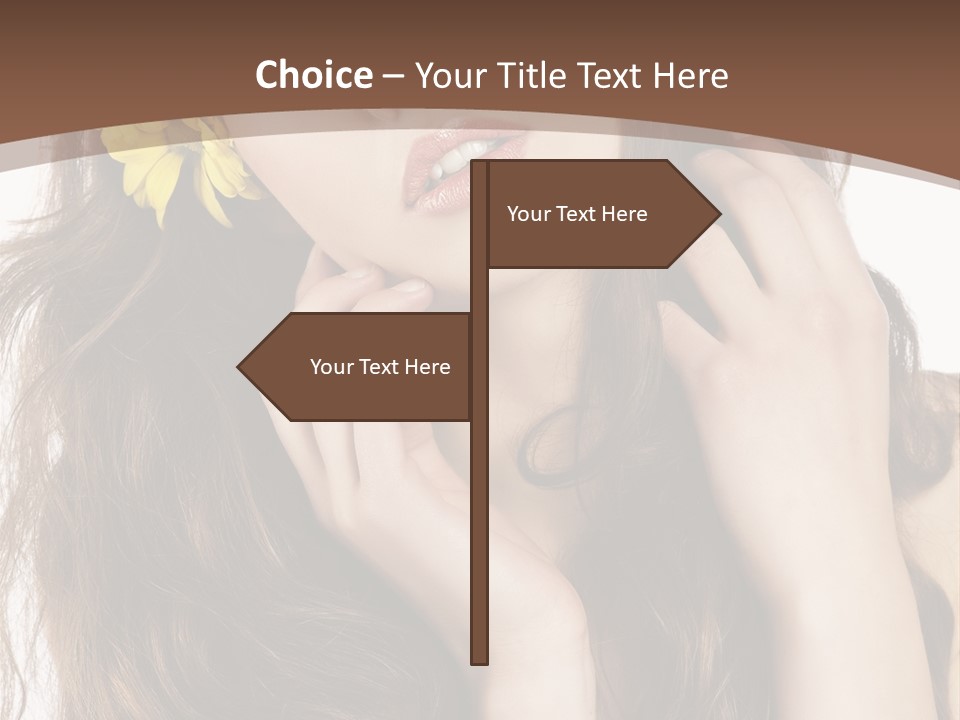 Hair Natural Stylish PowerPoint Template