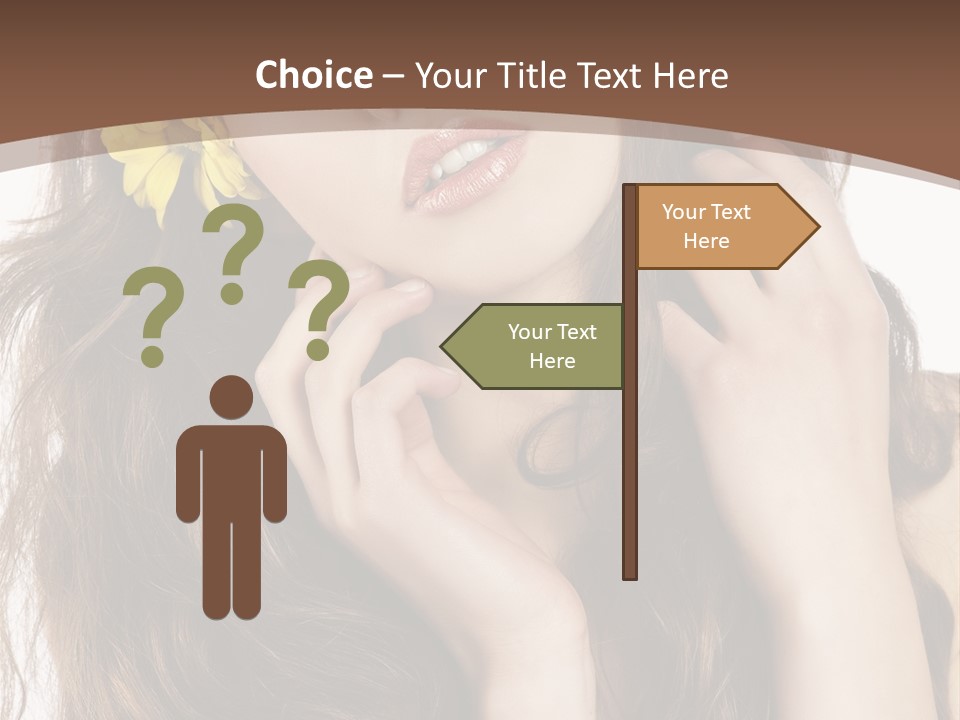 Hair Natural Stylish PowerPoint Template