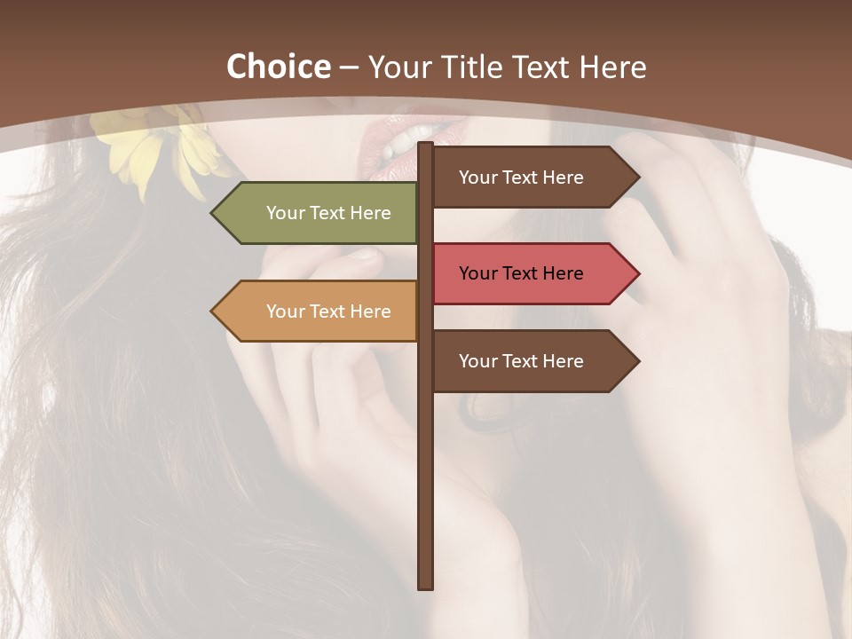 Hair Natural Stylish PowerPoint Template