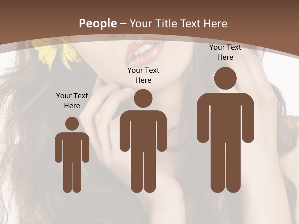 Hair Natural Stylish PowerPoint Template