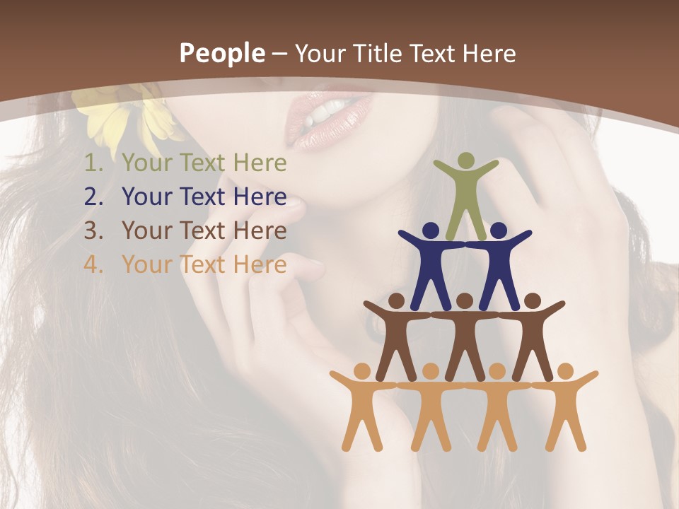 Hair Natural Stylish PowerPoint Template