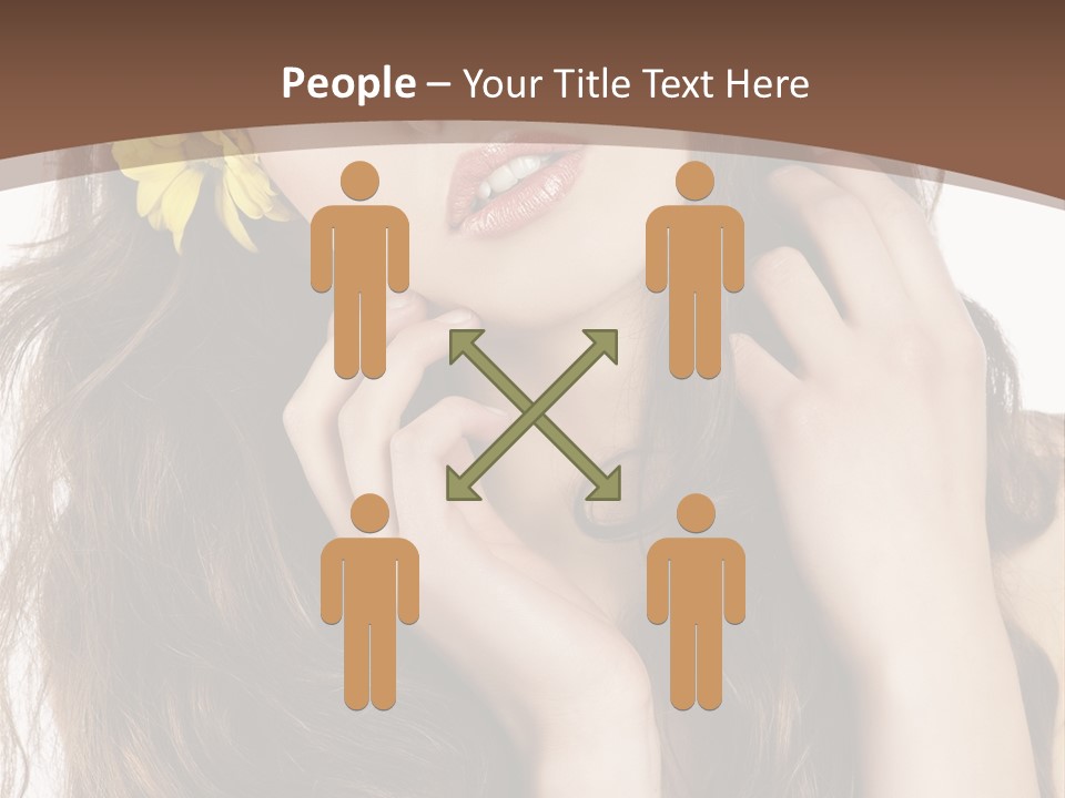 Hair Natural Stylish PowerPoint Template