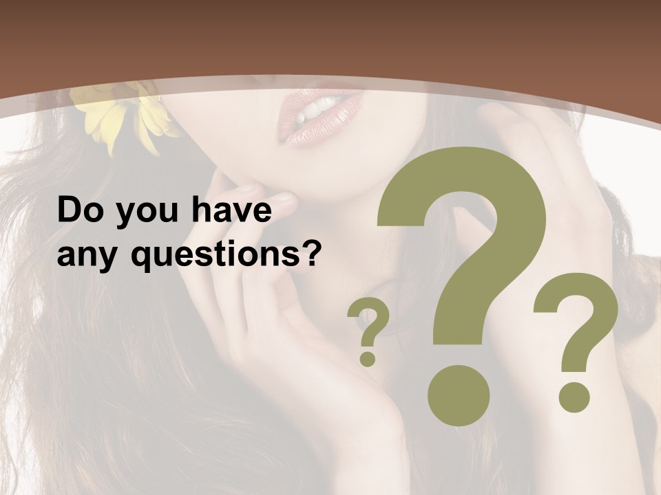 Hair Natural Stylish PowerPoint Template