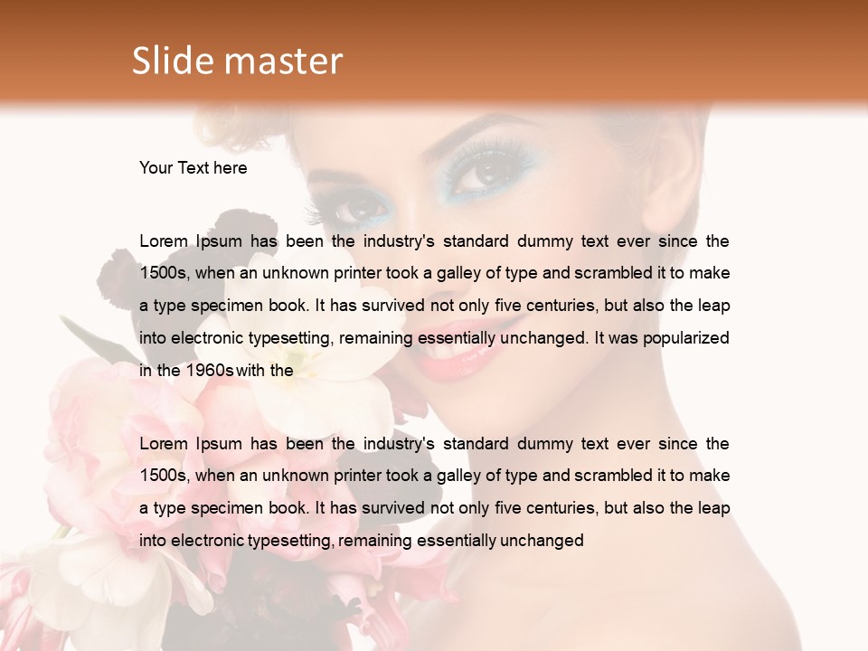 Hairstyle Fashion Pretty PowerPoint Template