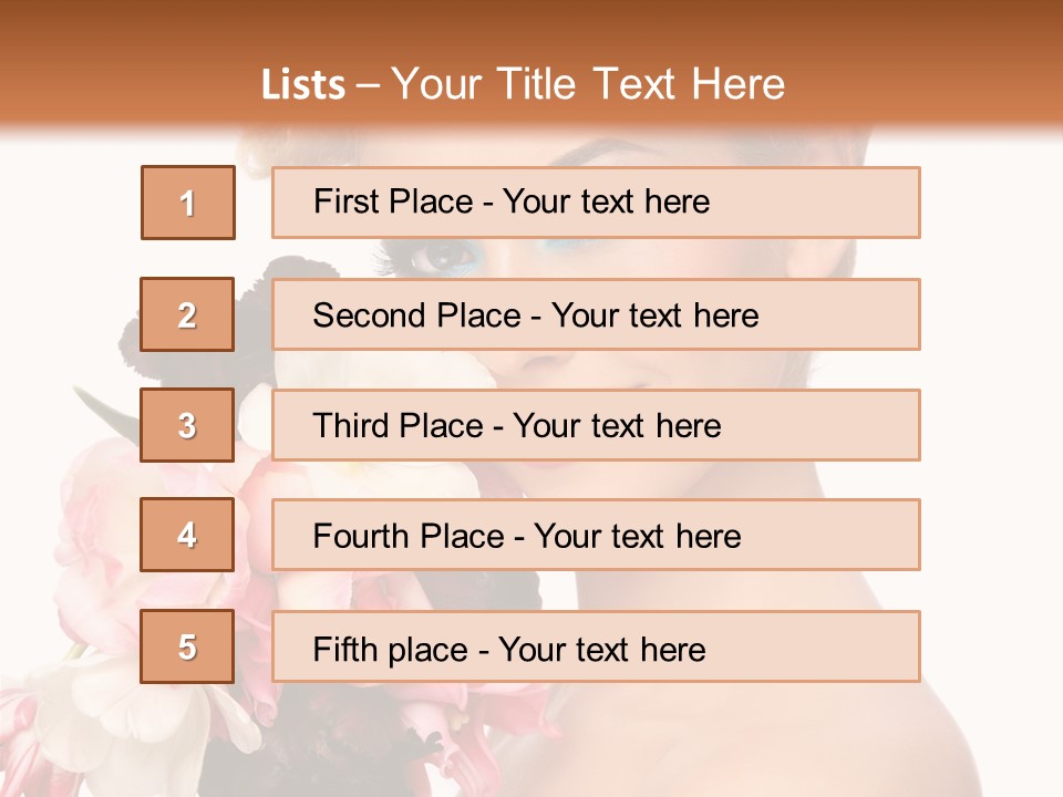 Hairstyle Fashion Pretty PowerPoint Template