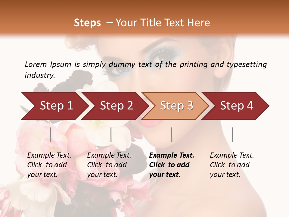 Hairstyle Fashion Pretty PowerPoint Template