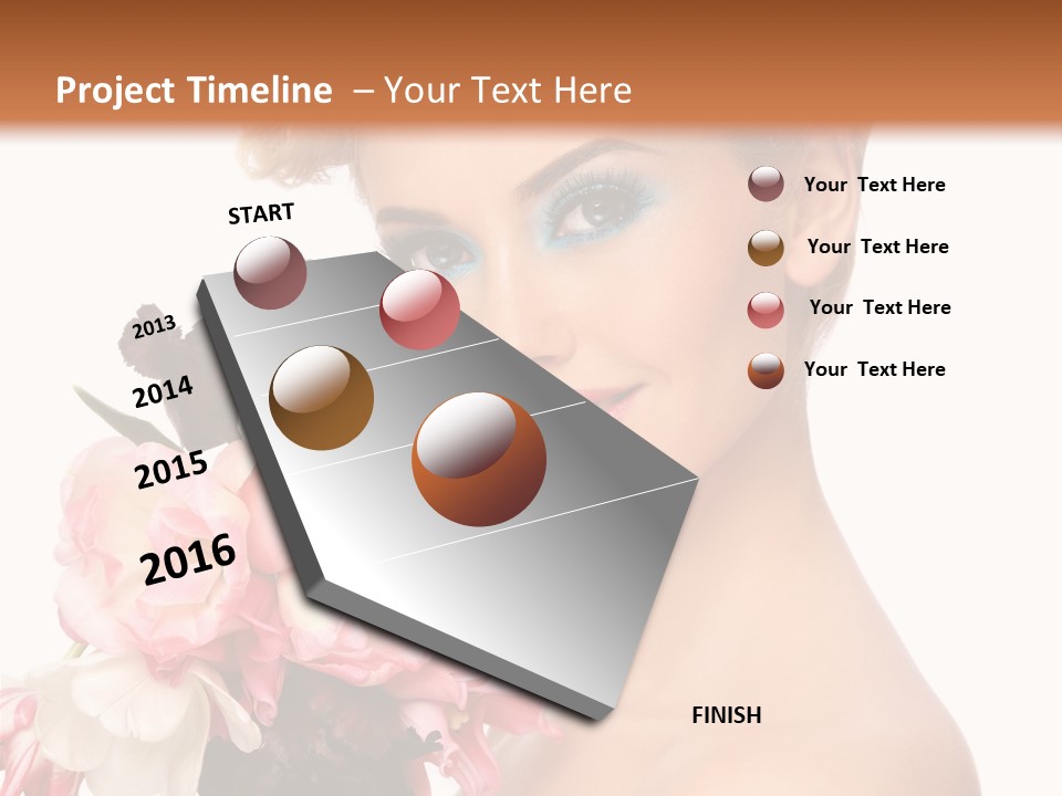 Hairstyle Fashion Pretty PowerPoint Template