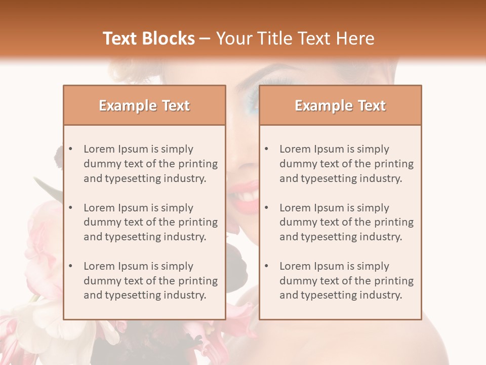 Hairstyle Fashion Pretty PowerPoint Template