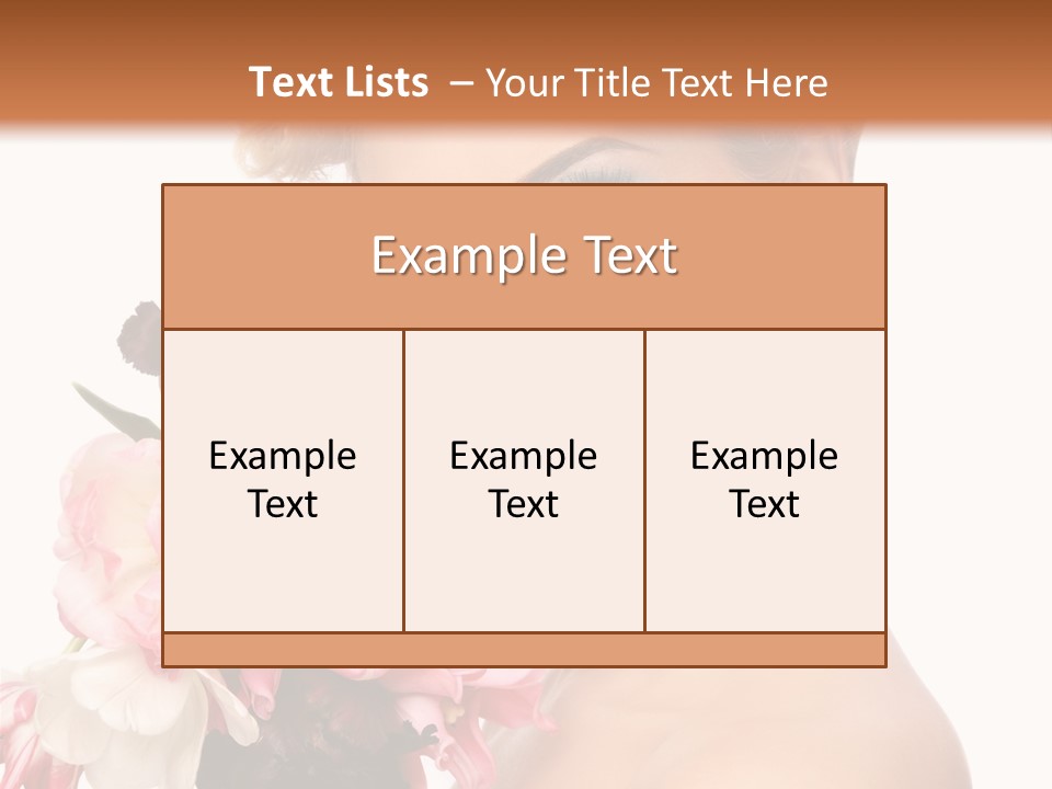 Hairstyle Fashion Pretty PowerPoint Template