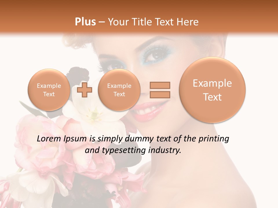 Hairstyle Fashion Pretty PowerPoint Template