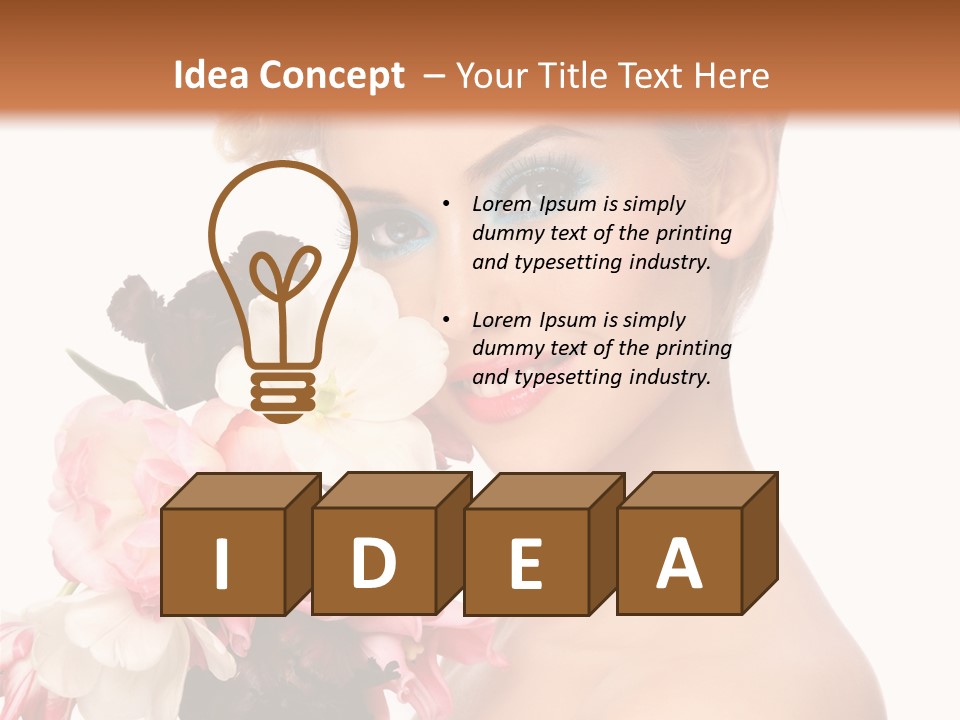 Hairstyle Fashion Pretty PowerPoint Template