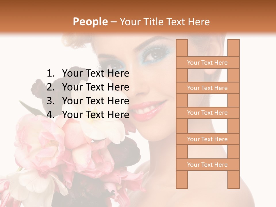 Hairstyle Fashion Pretty PowerPoint Template