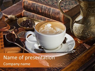 Nahaufnahme Art Barista PowerPoint Template