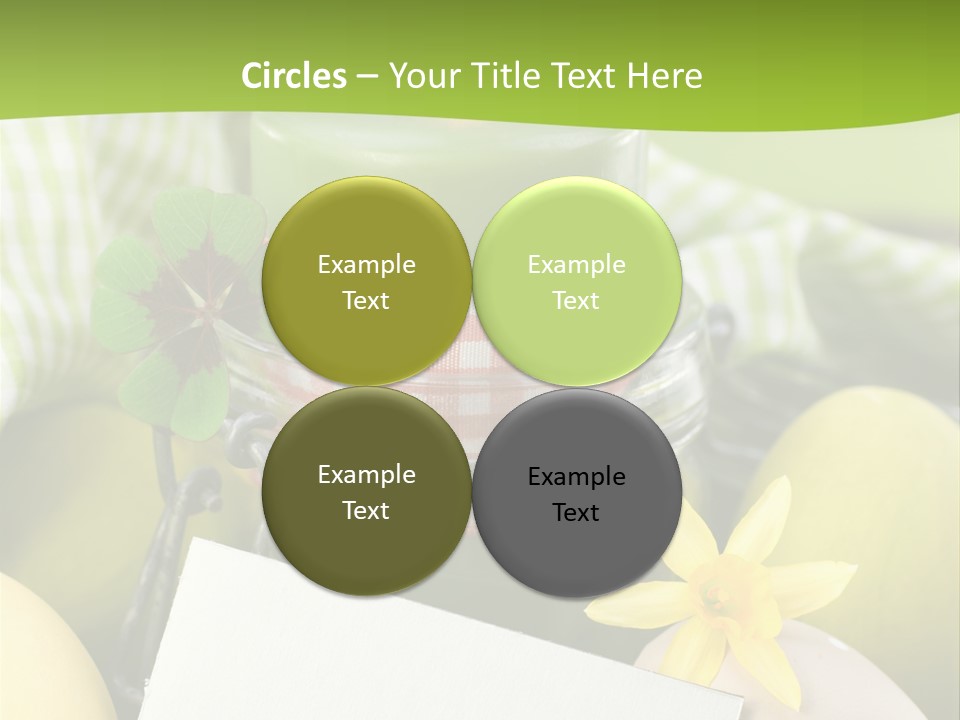 Text Dekoration Osterdeko PowerPoint Template