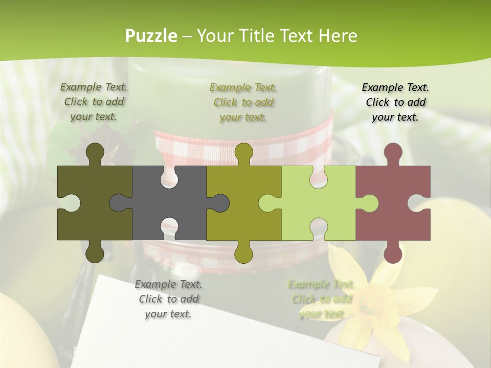 Text Dekoration Osterdeko PowerPoint Template