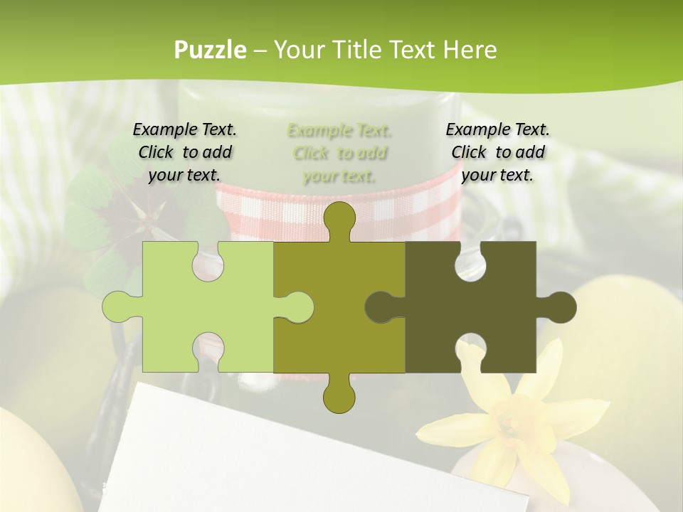 Text Dekoration Osterdeko PowerPoint Template