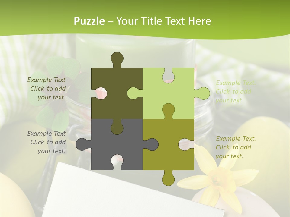 Text Dekoration Osterdeko PowerPoint Template