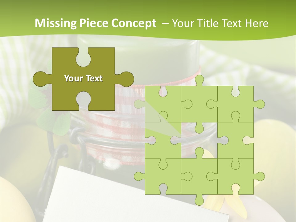 Text Dekoration Osterdeko PowerPoint Template