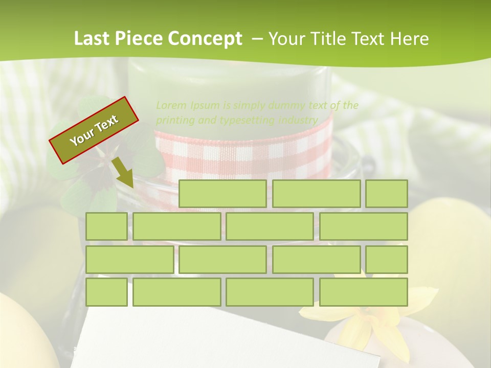 Text Dekoration Osterdeko PowerPoint Template