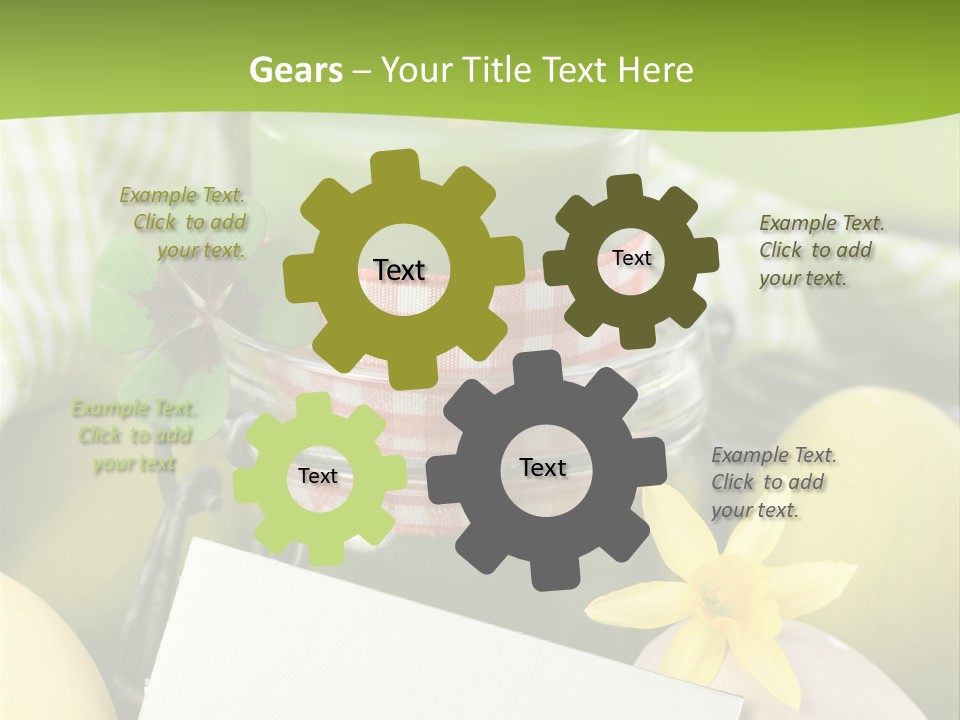 Text Dekoration Osterdeko PowerPoint Template