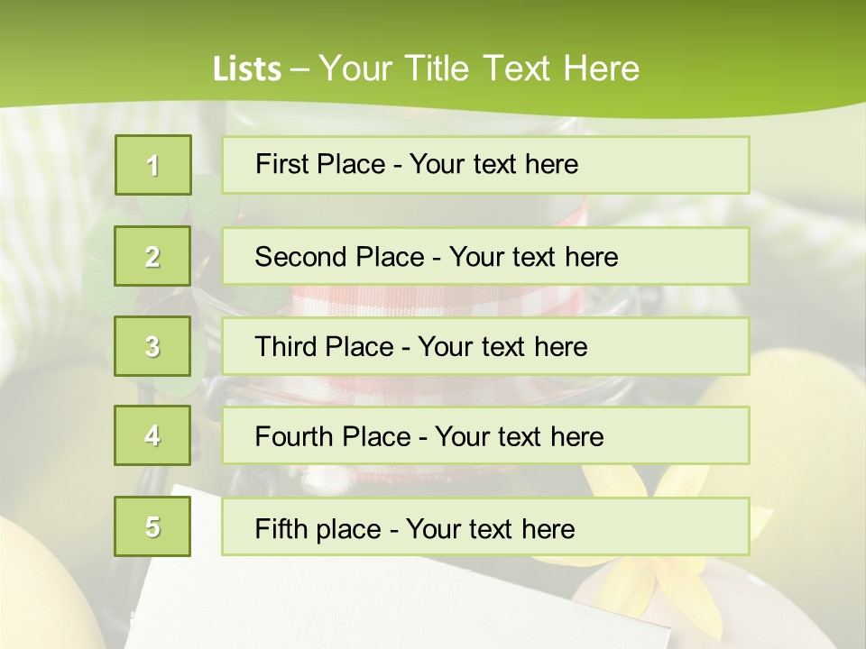 Text Dekoration Osterdeko PowerPoint Template