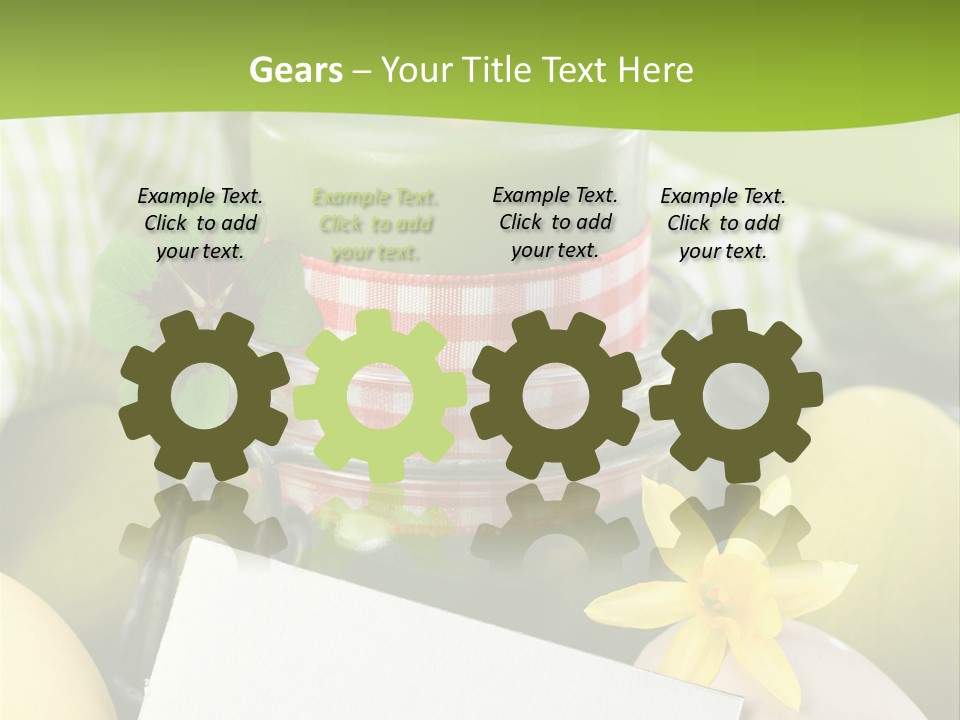 Text Dekoration Osterdeko PowerPoint Template