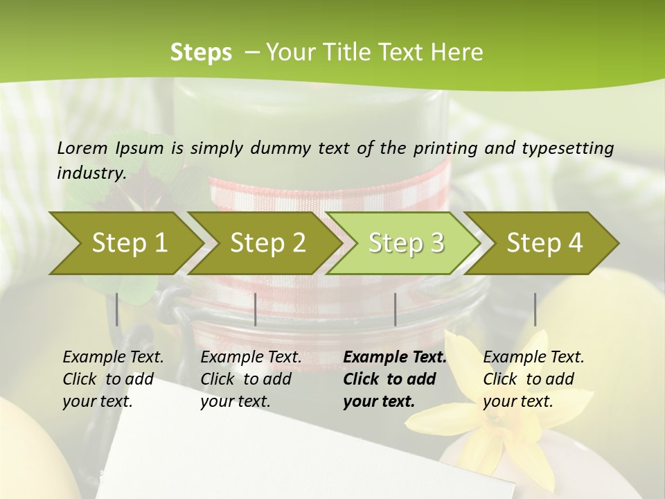 Text Dekoration Osterdeko PowerPoint Template
