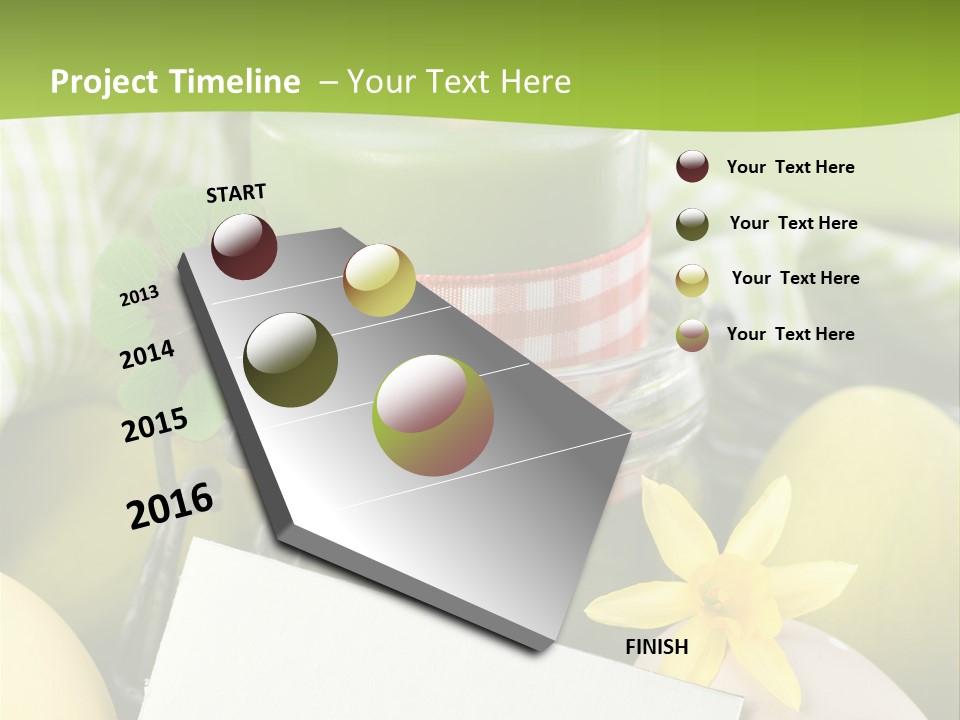 Text Dekoration Osterdeko PowerPoint Template