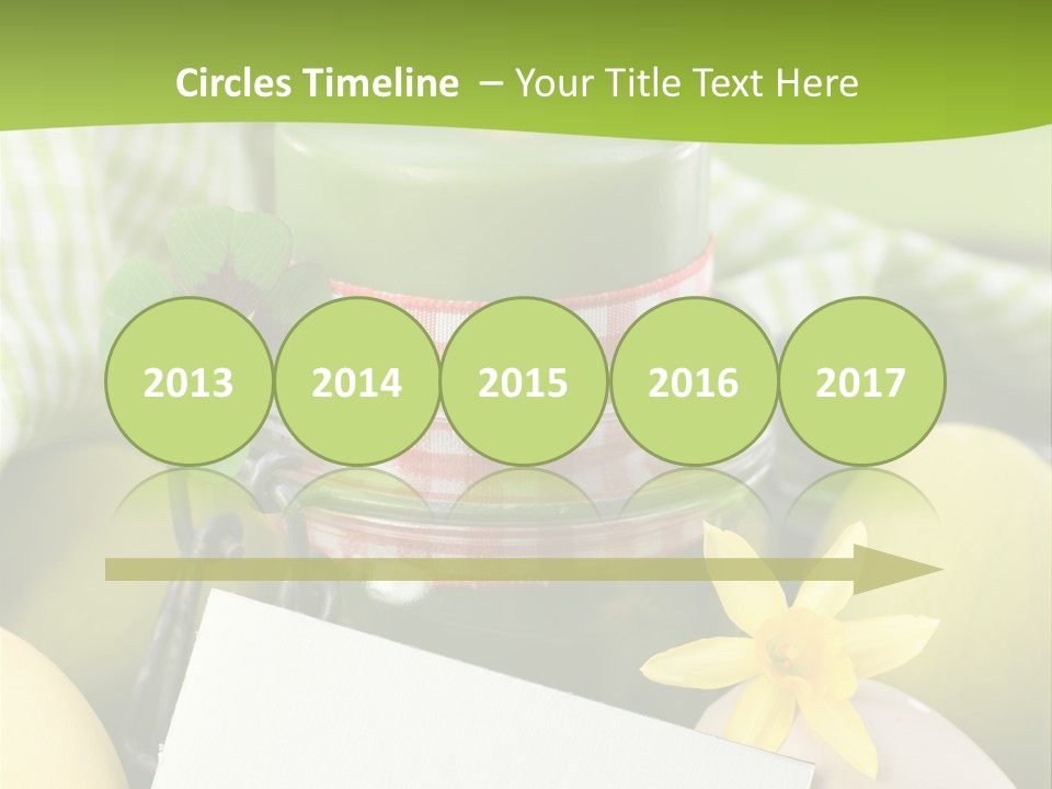 Text Dekoration Osterdeko PowerPoint Template