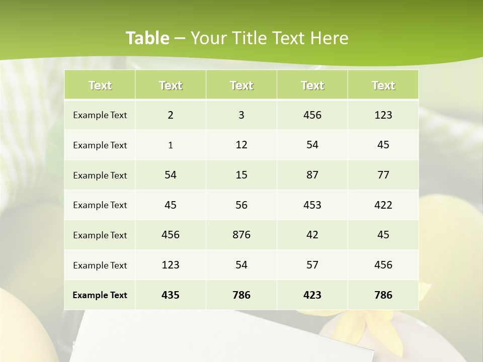 Text Dekoration Osterdeko PowerPoint Template