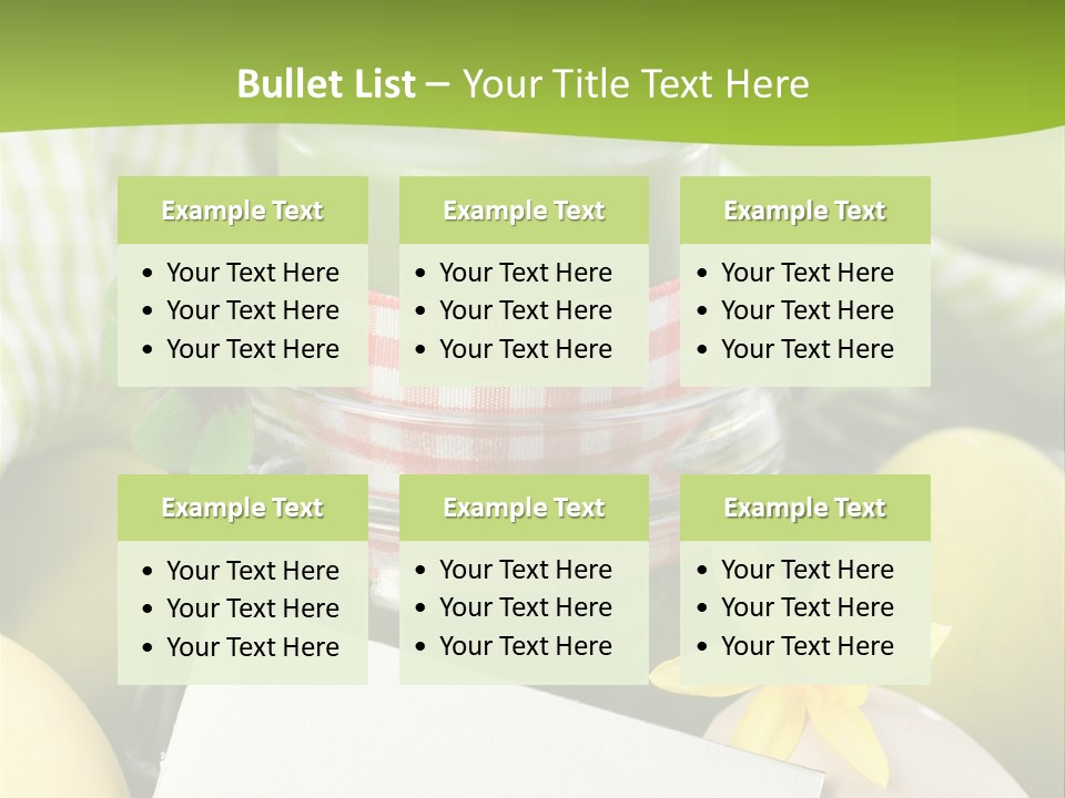 Text Dekoration Osterdeko PowerPoint Template