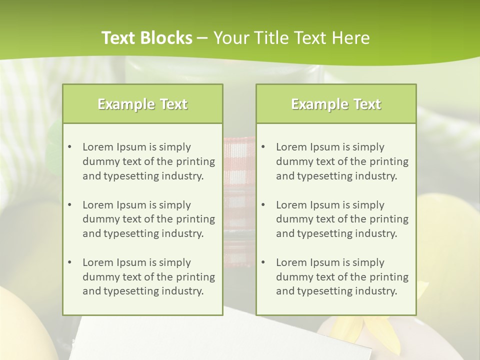Text Dekoration Osterdeko PowerPoint Template