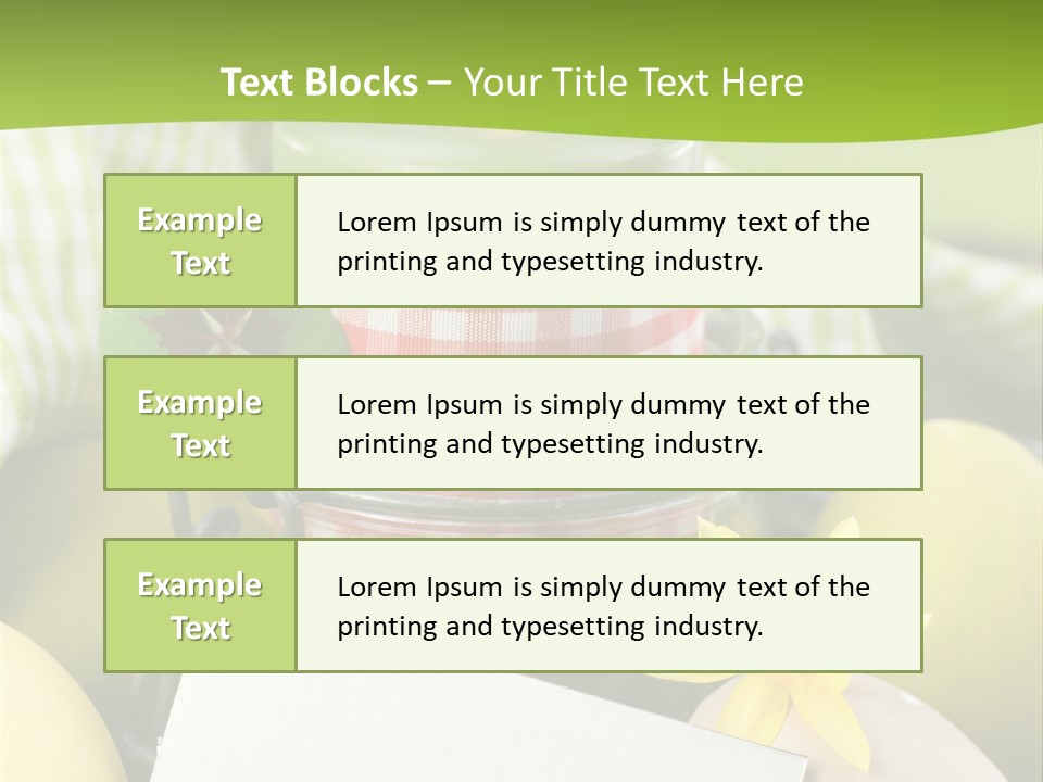 Text Dekoration Osterdeko PowerPoint Template